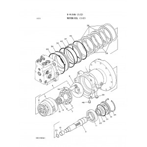 Hitachi EX100WD Wheel Excavator set of Parts Catalogs