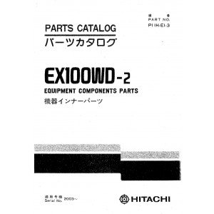 Hitachi EX100WD-2 Wheel Excavator set of Parts Catalogs