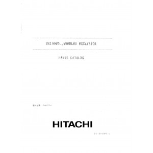 Hitachi EX100WD-2 Wheel Excavator set of Parts Catalogs