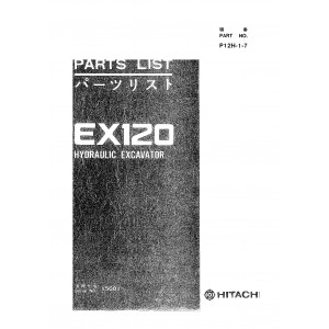 Hitachi EX120 Crawler Excavator set of Parts Catalogs