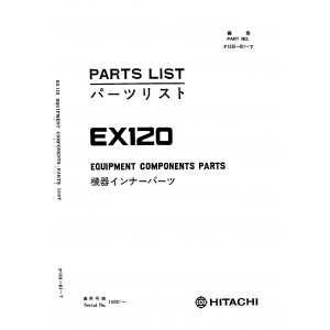 Hitachi EX120 Crawler Excavator set of Parts Catalogs