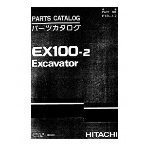 Hitachi EX100-2 Crawler Excavator set of Parts Catalogs