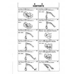 Hitachi EX120-2 Crawler Excavator set of Parts Catalogs