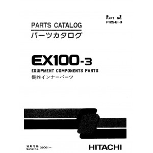 Hitachi EX100-3 Crawler Excavator set of Parts Catalogs