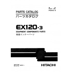 Hitachi EX120-3 Crawler Excavator set of Parts Catalogs