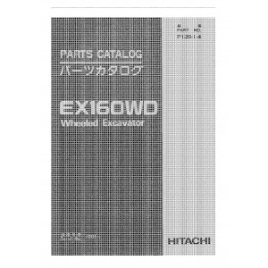 Hitachi EX160WD Wheel Excavator set of Parts Catalogs