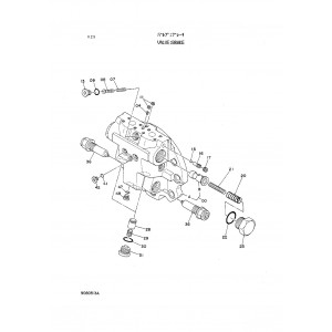 Hitachi EX220 and EX220LC Crawler Excavator set of Parts Catalogs