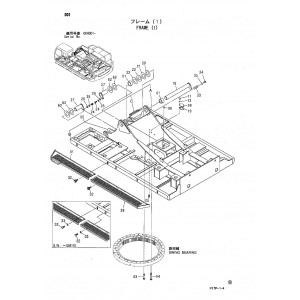 Hitachi Zaxis 600, Zaxis 600LC, Zaxis 650H and Zaxis 650LCH Crawler Excavator set of Parts Catalogs