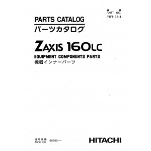 Hitachi Zaxis 160LC Crawler Excavator set of Parts Catalogs