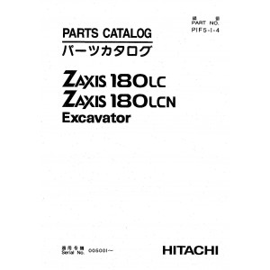 Hitachi Zaxis 180LC and Zaxis 180LCN Crawler Excavator set of Parts Catalogs