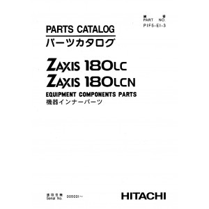 Hitachi Zaxis 180LC and Zaxis 180LCN Crawler Excavator set of Parts Catalogs