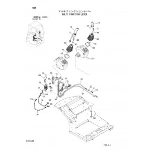 Hitachi Zaxis 27U-3, Zaxis 27U-3F, Zaxis 29U-3 and Zaxis 29U-3F Compact Excavator set of Parts Catalogs