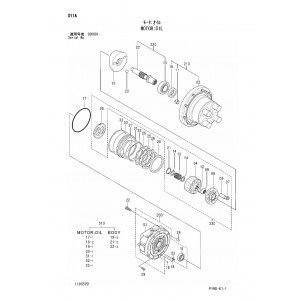 Hitachi Zaxis 27U-3, Zaxis 27U-3F, Zaxis 29U-3 and Zaxis 29U-3F Compact Excavator set of Parts Catalogs