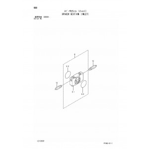 Hitachi Zaxis 27U-3, Zaxis 27U-3F, Zaxis 29U-3 and Zaxis 29U-3F Compact Excavator set of Parts Catalogs