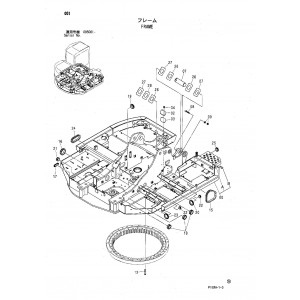 Hitachi Zaxis 135UR Crawler Excavator set of Parts Catalogs