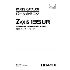 Hitachi Zaxis 135UR Crawler Excavator set of Parts Catalogs