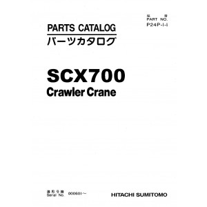 Hitachi-Sumitomo SCX700 Crawler Crane set of Parts Catalogs