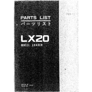 Hitachi LX-20 Wheel Loader set of Service Manuals