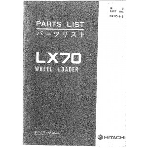 Hitachi LX70  set of Service Manuals