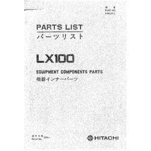 Hitachi LX100 Wheel Loader set of Service Manuals