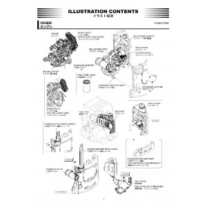 Hitachi Zaxis 38U-5A Compact Excavator set of Parts Catalogs