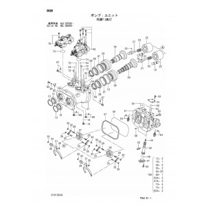 Hitachi Zaxis 200, Zaxis 200LC, Zaxis 210H, Zaxis 210LCH, Zaxis 210K, Zaxis 210LCK, Zaxis 210LCN and Zaxis 240 Crawler Excavator set of Parts Catalogs