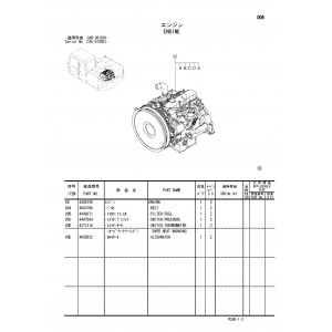 Hitachi Zaxis 130W Wheel Excavator set of Parts Catalogs