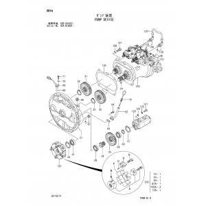 Hitachi Zaxis 210W Wheel Excavator set of Parts Catalogs