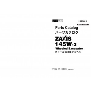 Hitachi Zaxis 145W-3 Wheel Excavator set of Parts Catalogs