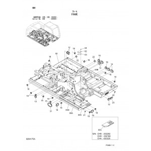 Hitachi Zaxis 190W-3 Wheel Excavator set of Parts Catalogs