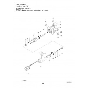 Hitachi Zaxis 250LC-5B and Zaxis 250LCN-5B Crawler Excavator set of Parts Catalogs