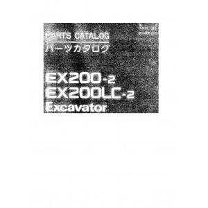 Hitachi EX200-2 and EX200LC-2 Crawler Excavator set of Parts Catalogs