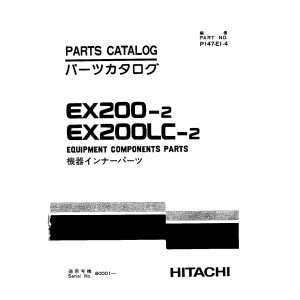 Hitachi EX200-2 and EX200LC-2 Crawler Excavator set of Parts Catalogs