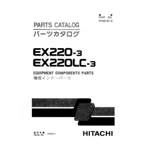 Hitachi EX220-3 and EX220LC-3 Crawler Excavator set of Parts Catalogs