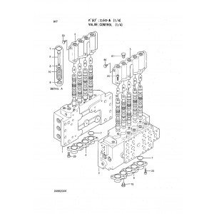 Hitachi EX300-3C, EX300LC-3C, EX300H-3C and EX300HLC-3C Crawler Excavator set of Parts Catalogs