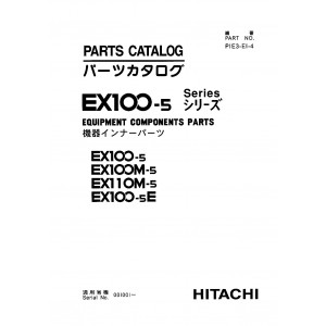 Hitachi EX100-5, EX100M-5, EX110M-5 and EX100-5E Compact Excavator set of Parts Catalogs