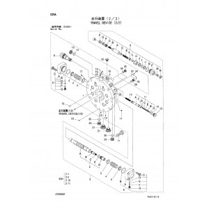 Hitachi Zaxis 110, Zaxis 110M and Zaxis 110-E Crawler Excavator set of Parts Catalogs