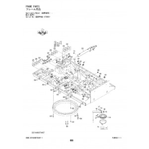 Hitachi Zaxis 870LC-7, Zaxis 890LCH-7 and Zaxis 890LCR-7 Crawler Excavator set of Parts Catalogs