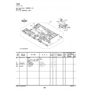 Hitachi Zaxis 870LC-7, Zaxis 890LCH-7 and Zaxis 890LCR-7 Crawler Excavator set of Parts Catalogs