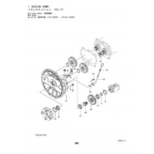 Hitachi Zaxis 170W-5B Wheel Excavator set of Parts Catalogs