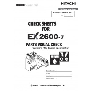 Hitachi EX2600-7 Hydraulic Excavator set of Service Manuals