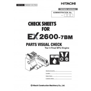 Hitachi EX2600-7BM Hydraulic Excavator set of Service Manuals