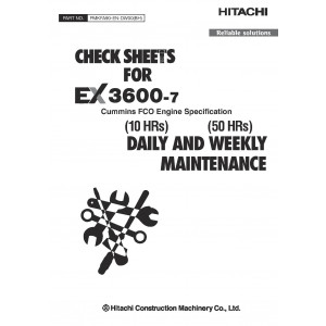 Hitachi EX3600-7 Hydraulic Excavator set of Service Manuals