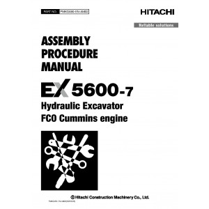 Hitachi EX5600-7 Hydraulic Excavator set of Service Manuals