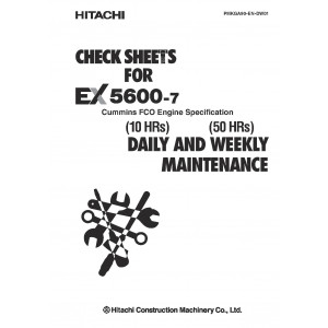 Hitachi EX5600-7 Hydraulic Excavator set of Service Manuals