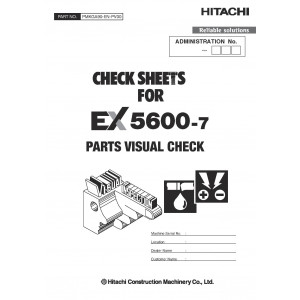 Hitachi EX5600-7 Hydraulic Excavator set of Service Manuals