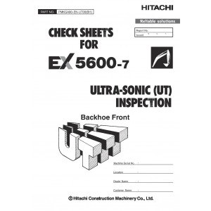 Hitachi EX5600-7 Hydraulic Excavator set of Service Manuals