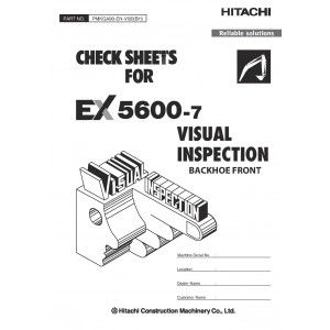 Hitachi EX5600-7 Hydraulic Excavator set of Service Manuals