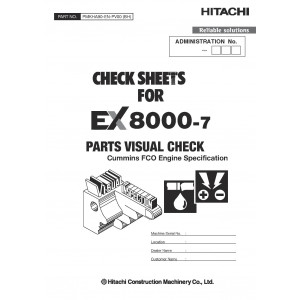 Hitachi EX8000-7 Hydraulic Excavator set of Service Manuals