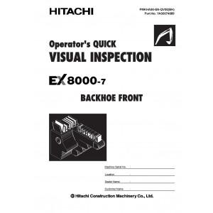 Hitachi EX8000-7 Hydraulic Excavator set of Service Manuals